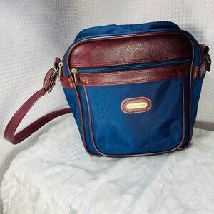 ****VINTAGE 1980s*** Samsonite navy blue nylon crossbody bag